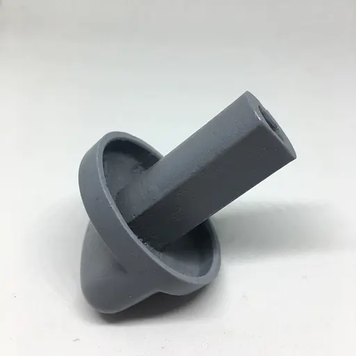 Ручка регулировка + лимб для плиты Ardo A5540G6, A5640G6, C6640G6, A554VG6, общая длина 54 мм, серая, 326158500 - фото 8