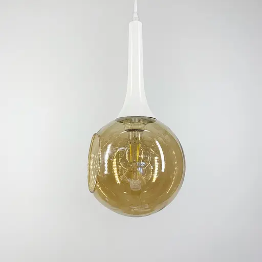 Светильник в белом корпусе с открытым плафоном | Line F | Арт. 11810/1 WT+GR - фото 1