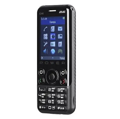 Кнопковий телефон 2E E240 Power чорний - фото 4