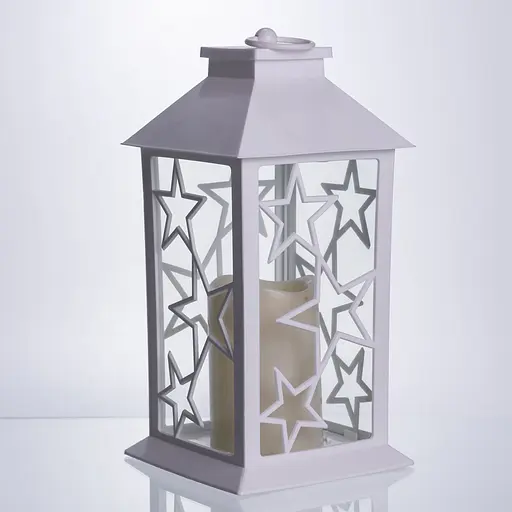 Ліхтар новорічний декоративний Yiwu підвісний 14×14×30 см Yiwu CR-3-1 - фото 4