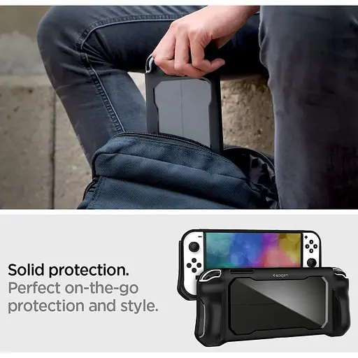 Чохол Spigen Rugged Armor для Nintendo Switch OLED Black (ACS04020) [113506] - фото 19