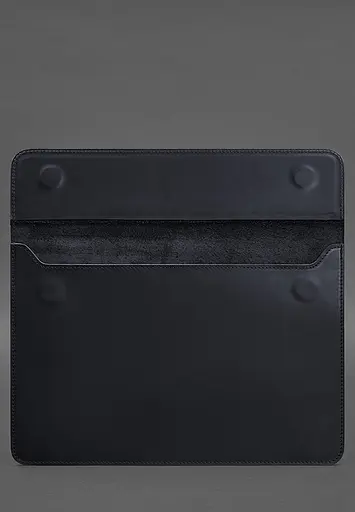 Шкіряний чохол-конверт BlankNote на магнітах для MacBook 15 дюйм Синій Crazy Horse - фото 2