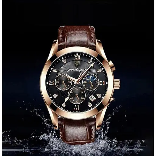 Часы мужские наручные Poedagar Magnat Gold - фото 3