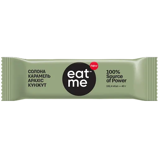 Батончик EatMe соленая карамель-арахис-кунжут 40 г