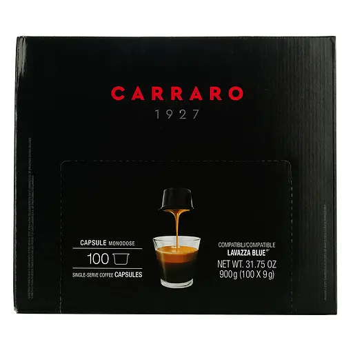 Кофе в капсулах Carraro Lavazza Blue Decaffeinato, 100 капсул
