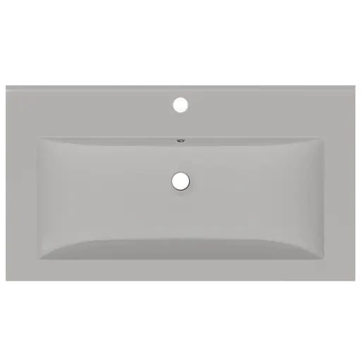 Раковина глянцева врізна Amidicon Cosmo 80 800x450 з литого каменю Cosmopolite_80_HL, Білий - фото 4