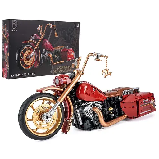 Конструктор дитячий мотоцикл 2111 шт червоний
