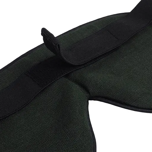 Маска для сну з льону «Чумацький Шлях» з нековзкою резинкою. Пов'язка на очі з льону українського виробництва. в Подарунковій упаковці. Темно-зелена (1187-02) - фото 3