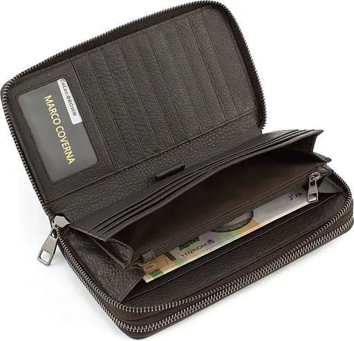 Стильный мужской клатч из кожи Marco Coverna 21х12х4 см sum0022305 - фото 5