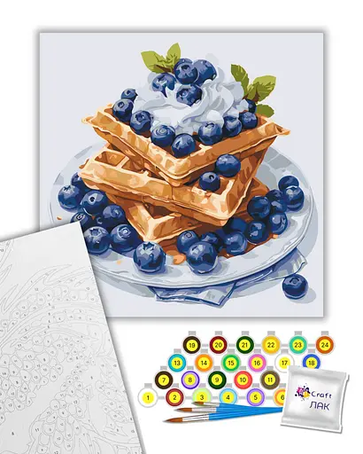 Набір для розпису ArtCraft Чорничний десерт 40х40 см (12041-AC) - фото 2