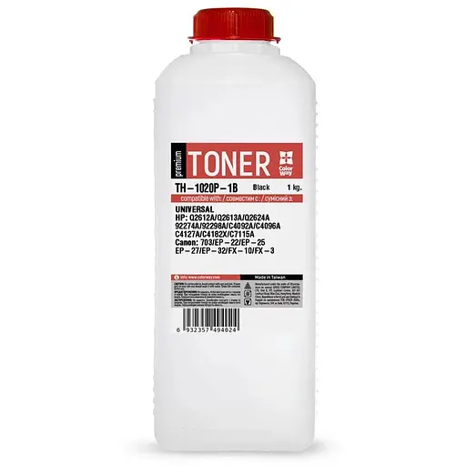 Тонер HP LJ P1005/1505/M1120/M1522, Canon LBP-3010/3100/3250, 1 кг, ColorWay Premium (TH-1102P-1B)