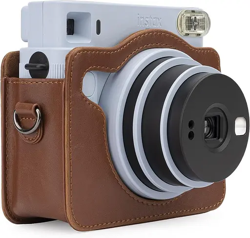 Набір аксесуарів для камери Instax Square SQ1 Чохол та Фотоальбом на 80 фото коричневий - фото 4
