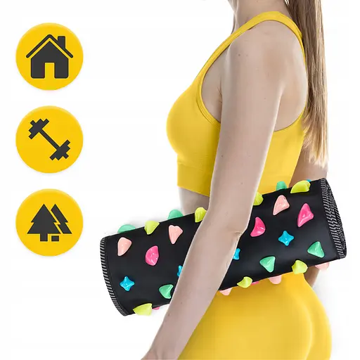 Коврик ортопедический 4FIZJO 140 x 35 см с камнями для массажа ног Black (P-5905973403177) - фото 6