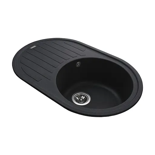 Гранітна мийка Globus Lux Ohara графіт 770x500мм-А0001 000022402, Графит - фото 3