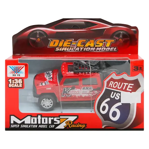 Игрушка DIY Toys Машинка внедорожник металлическая инерционная 1:36 в ассортименте (CJ-1479291) - фото 1