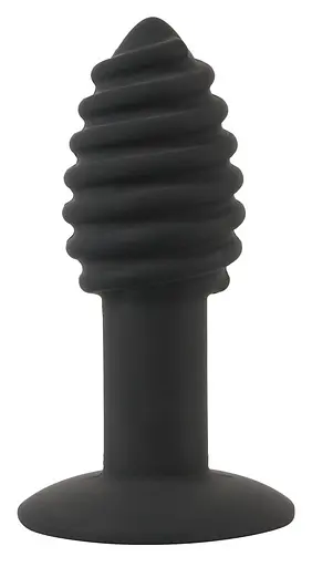 Анальна пробка з вібрацією Orion Black Velvets Twist plug 10.7 см (чорний)