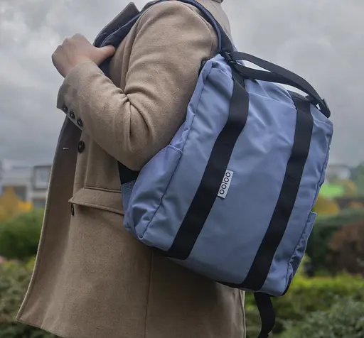 Рюкзак-антикрадій OOLOO Кенгуру mini 40x30x12 см,  джинсовий 861/414 - фото 7