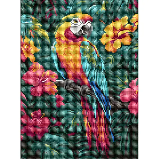 Алмазная мозаика Тропическая птица ©art_selena_ua AMO8163, 30x40см