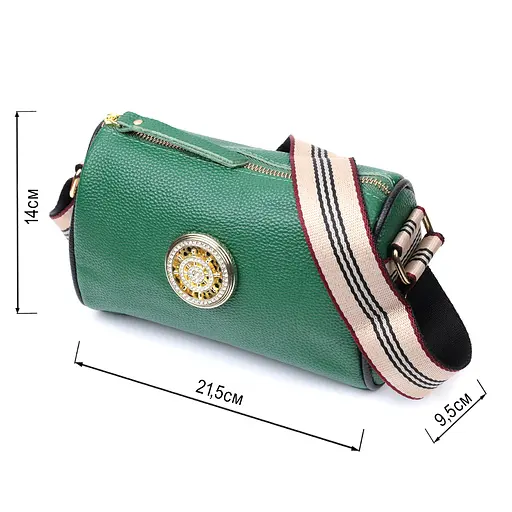 Женская сумка Vintage с украшением из натуральной кожи 21.5х14х9.5 см sum0029023 - фото 3