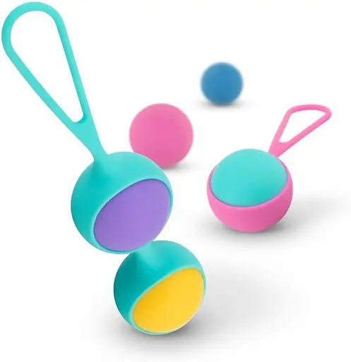 Вагинальные шарики PMV20 Vita Kegel Ball Set для тренировки мышц тазового дна, набор с разным весом - фото 3