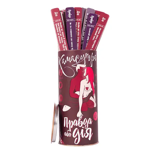 Настільна гра "Правда або Дія Камасутра" Fun Games FGS19-UKR 100 завдань - фото 1