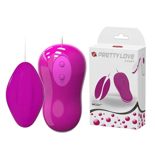 Віброяйце Pretty Love Avery Vibrating Egg 5.8 см фіолетовий - фото 2