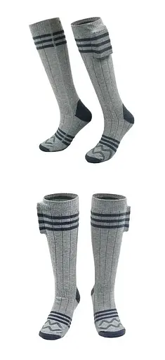 Носки с подогревом ZBHSWZ06 без блока питания 38-44р. (Серые) - фото 6