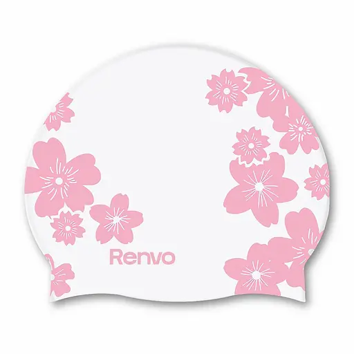 Доросла Шапочка для плавання Renvo Selva Уні Білий Рожевий OSFM (2SC500-0305) - фото 1