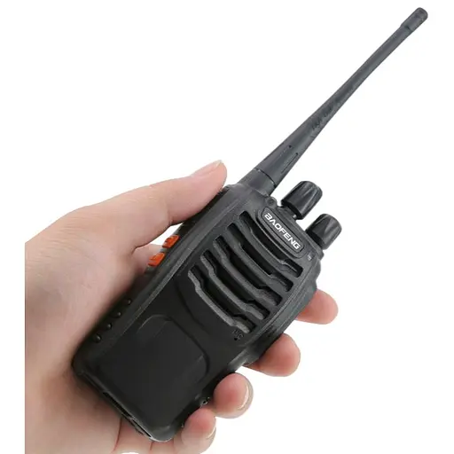 Комплект двох портативних тактичних рацій Baofeng BF-888S 2W з гарнітурою  на 16 каналів UHF400-470 МГц (18837) - фото 6