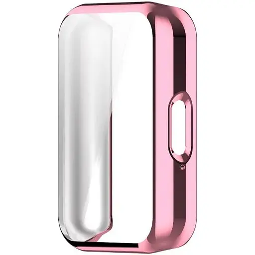 Чехол-накладка DK для Samsung Galaxy Fit3 (R390) Silicone Face Case (pink rose) - фото 4