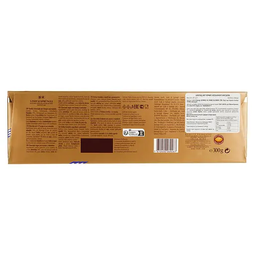 Уцінка. Шоколад чорний Lindt Swiss Premium Chocolate Dark Orange Gold Апельсин і мигдаль 300 г - фото 2