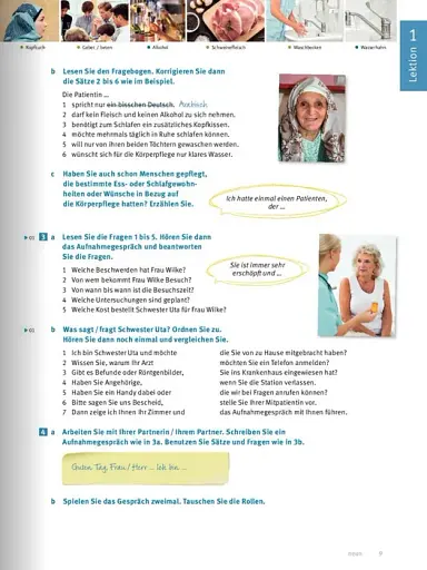 Menschen im Beruf. Pflege B1 Kursbuch + CD - фото 7