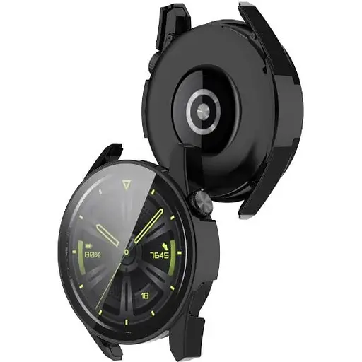 Чехол-накладка DK Пластик Gloss Glass Full Cover для Huawei Watch GT 3 46mm (black) - фото 2