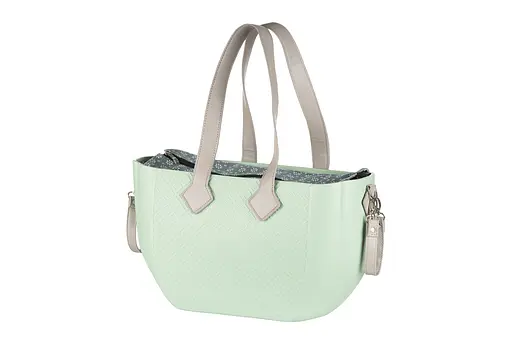 Сумка MyMia ручки эко-кожа, коврик, ремни для коляски, мятно-серый Nuvita det0018667 - фото 2