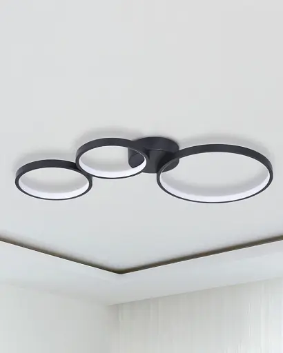 Люстра Goldlux 331014 Flamenco LED 1x33W 4000K 5200Lm IP20 чорна - фото 2