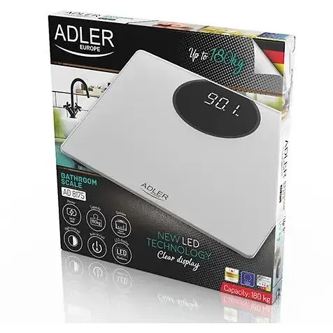 Весы для ванной Adler AD 8175 LED дисплей 180 кг - фото 5