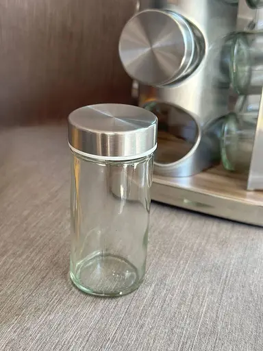 Органайзер набор для специй на вращающейся подставке Edenberg EB-18002 12 емкостей для хранения специй Серый - фото 4