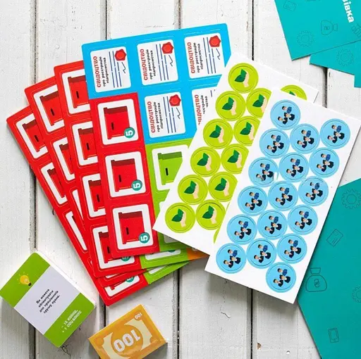 Настільна гра "Бізнес-сходи" Ранок РЛ902037У кубик, 5 фішок гравців, - фото 2