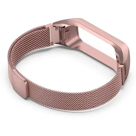 Ремінець-бампер DK Samsung Galaxy Fit2 (R220) Metal Milanese Loop Magnetic (pink rose) - фото 2