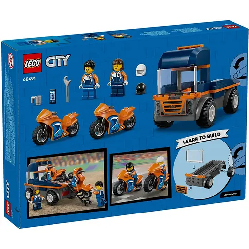 Конструктор LEGO City Транспортер мотоциклів 88 деталей (60491) - фото 6