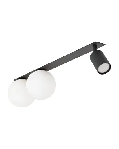 Светильник поворотный, спот TK Lighting 10928 Vox GU10+G9 3x10W+8W IP20 черный - фото 1