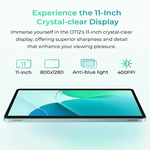 Планшет Oukitel OT12 11" HD+/4GB/256GB/T606/8000mAh/13+5Мп/Dual SIM/LTE Grey - фото 2