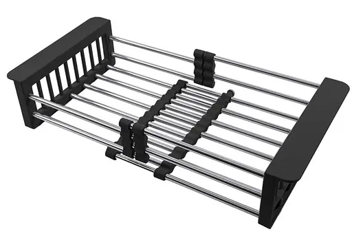 Комплект чорної мийки та змішувач з нержавіючої сталі NB-7048, Чорний - фото 8