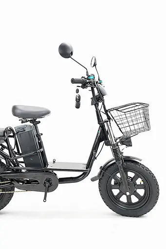 Электровелосипед Minako Monster (2000W, 60V, 36Ah) +Гидравлический тормоз +Раскладной Багажник / сиденья Черный - фото 3