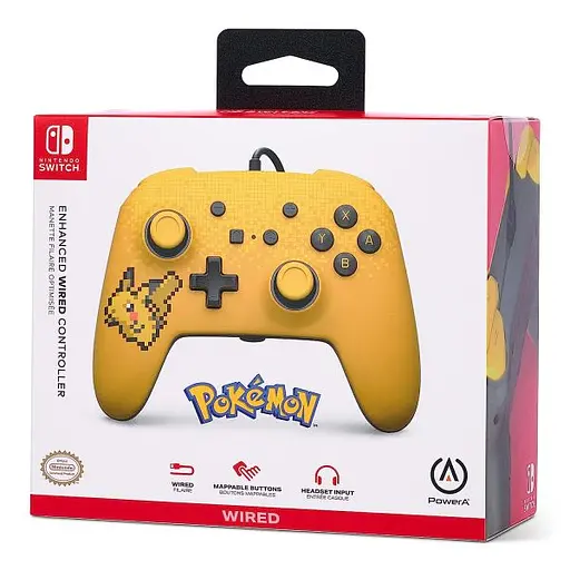 PowerA Enhanced Wired Controller for Nintendo Switch (Pixel Pikachu) - фото 7