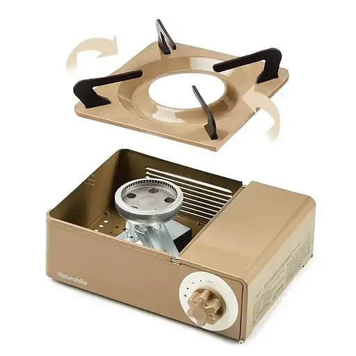 Портативная газовая плита Naturehike под цанговый баллон (Коричневая) - фото 2