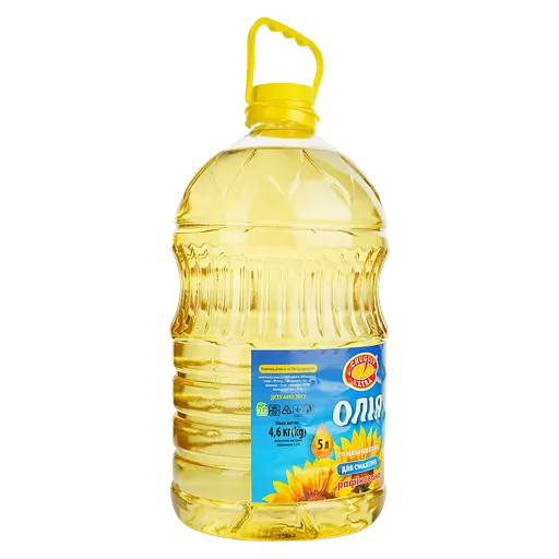 Олія соняшникова Chuguiv Extra для смаження рафінована 5 л - фото 2