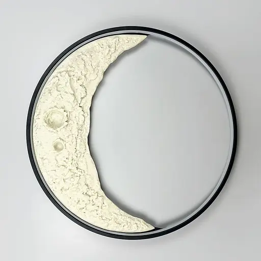 Настенно-потолочный светильник с имитацией полумесяца на 3 режима Ø 60 см Line F Арт. W138-600 BK - фото 1