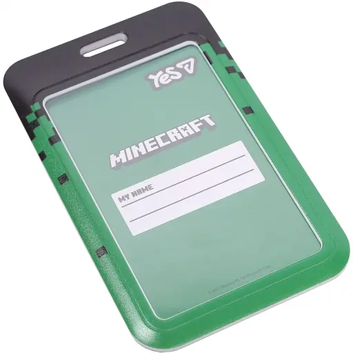 Бейдж на ленте вертикальный Yes Minecraft слайдер (940410) - фото 3
