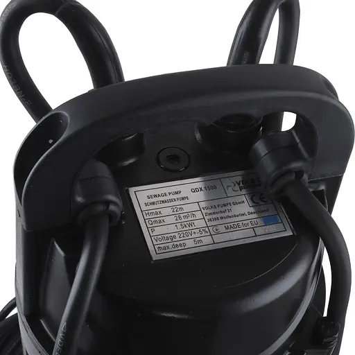 Дренажний насос VOLKS pumpe QDX1500 1,5кВт (25916) - фото 4